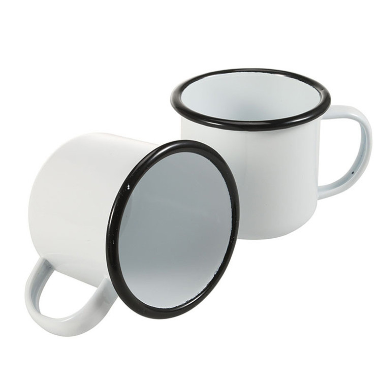 New Enamelware Mug for Picnic Camping Durable Enamel Coffee Milk Cups 