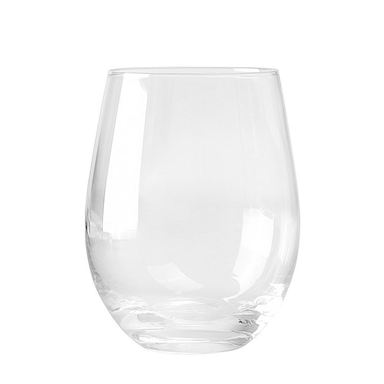 Custom Single Wall Thick Bottom Stemless Wine Glasses Wholesale