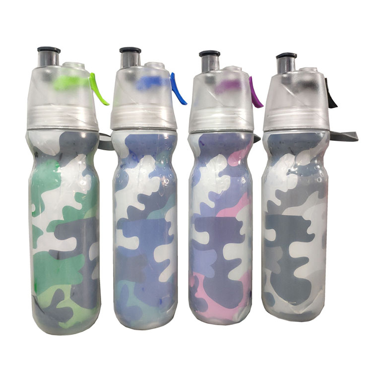 500ml Custom Printed Double Wall Plastic Spray Drink Bottles