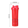 500ml Hot Sale Custom Plastic Shaker Bottle Protein Gym Bottle Shaker with Stirring Ball