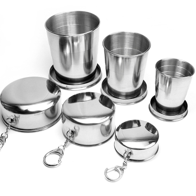 Innovative portable Outdoor Camping Stainless Steel Folding Cup