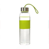 600ml Transparent Clear Silicone Sleeve Plastic Sports Drinking Bottles