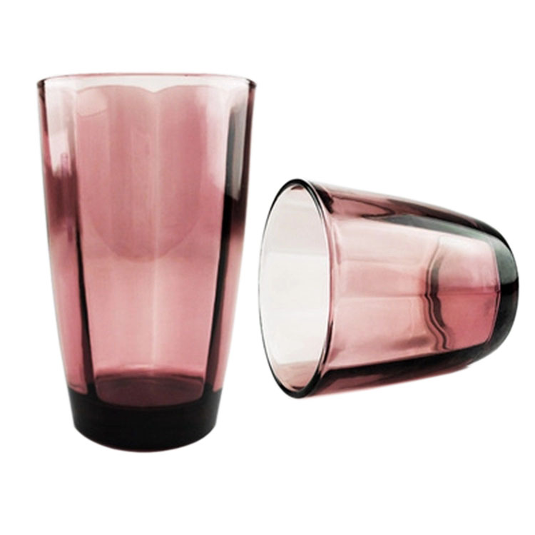 High Quality Unique Colored Decorative Glass Water Cup