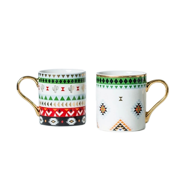350ml Present Printing Ceramic Coffee Cup Couple Tea Mug