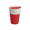 380ml Bone China Personalised Ceramic Coffee Mugs Take Away Mugs with Plastic Lid 