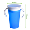 260ml 360 Degrees Rotated Double Handle Baby Sippy Drinking Cup