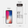 500ml Logo Printing Transparent Plastic Juice Water Bottle