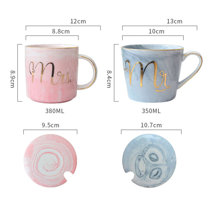 380ml New Trend Style Ceramic Tea Cups Mr and Mrs Coffee Mug from China ...