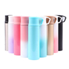 350ml 500ml Gradient Color Drink Bottle Stainless Steel Water Bottle Vacuum Flask Thermos with Handle Cup 
