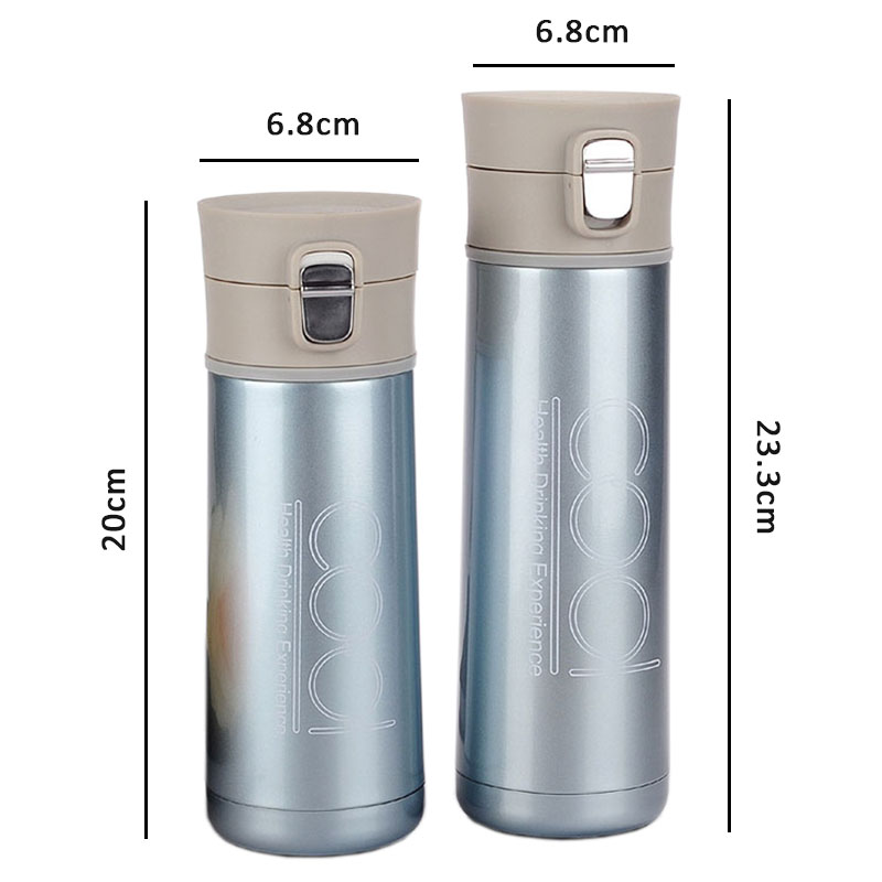 350ml 500ml New Portable Leak Proof Stainless Steel Vacuum Bottle with Lid