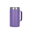 24oz Double Wall Tall Vacuum Insulated Coffee Mug with Handle And Lid